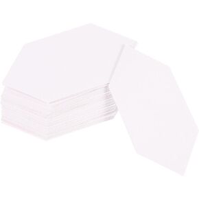 TEHAUX 200Pcs English Paper Piecing Material Patchwork Paper Craft Crafts Paper Making Tools The Paper Quilting Crafting Supplies Hexagon Accessories Quilting Piercing molds