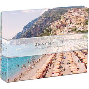 أحجية الصور المقطوعة على الوجهين من Galison Gray Malin، الشاطئ، 500 قطعة - 24 بوصة × 18 بوصة، أحجية مزدوجة الجوانب مع عمل فني نابض بالحياة، مثالية لمتعة العائلة، متعددة الألوان (0735357242)