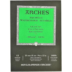 Arches Watercolor Pad 9 in. x 12 in. cold pressed 140 lb. [PACK OF 2 ] in Kuwait