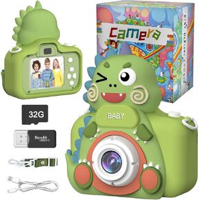Ceryfus Kids Digital Camera Toy Suitable for Boys Aged 3-8 Girls Boys Kids Gifts, Portable Child Digital Video Camera with Silicone Cover for Boys Toddler Christmas Birthdays in Saudi Arabia