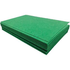Stiff Felt Sheets, 32 Pcs Felt Fabric, 7"×11.3" Color Felt for Crafts, Craft Felt Square for Sewing Embroidery Handwork and Festivals Party (White)