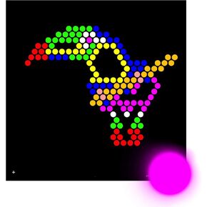 قوالب إعادة تعبئة حديقة حيوان IllumiPeg لـ Basic Fun Lite Brite Ultimate Classic (10 ورقات، 7×8)