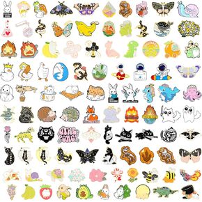 Mixed Enamel Backpack Pins Set,25 Pcs Cartoon Decoration Enamel Pins Bulk Cute Random Style Backpack Pins for Hat Bags Clothes Caps (25 Pcs) in Kuwait