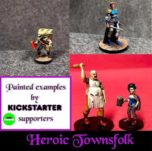 12 Miniatures Unpainted Town Guards Enemies- Plague Doctors, Commoners, Guards, Thugs| 28mm for DND Minis Dungeons Dragons 5th Edition Figures | Figurines for DND 5e Fantasy RPG DND Figures in Saudi Arabia