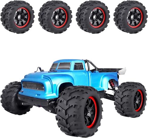 مجموعة عجلات وإطارات شاحنة HobbyPark 3.2 مسبقة اللصق 17 مم سداسية الشكل لـ 1/8 مقياس Arrma Kraton 6s Notorious Traxxas Maxx Tmaxx E-Revo 2.0 3.3 HPI Savage Redcat Kaiju in Saudi Arabia