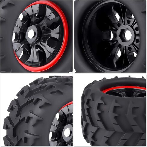 مجموعة عجلات وإطارات شاحنة HobbyPark 3.2 مسبقة اللصق 17 مم سداسية الشكل لـ 1/8 مقياس Arrma Kraton 6s Notorious Traxxas Maxx Tmaxx E-Revo 2.0 3.3 HPI Savage Redcat Kaiju in Saudi Arabia