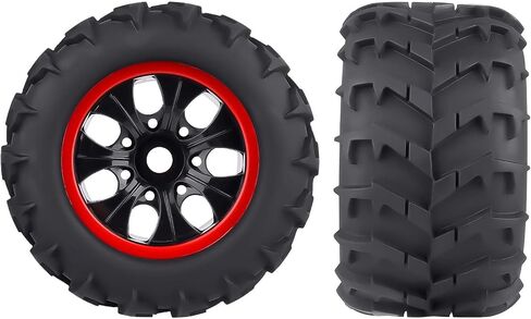 مجموعة عجلات وإطارات شاحنة HobbyPark 3.2 مسبقة اللصق 17 مم سداسية الشكل لـ 1/8 مقياس Arrma Kraton 6s Notorious Traxxas Maxx Tmaxx E-Revo 2.0 3.3 HPI Savage Redcat Kaiju in Saudi Arabia