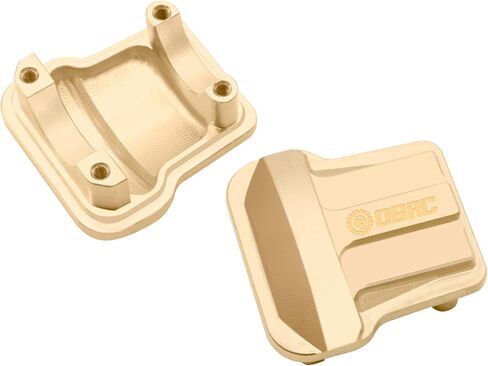 OGRC Heavy Duty Differential Cover 17g Brass Axle Diff Cover Front and Rear Diff Cover for 1/18 TRX4M Upgrade Parts - 2PCS in Kuwait