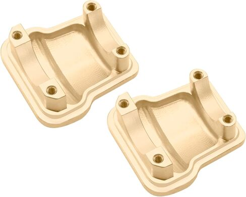 OGRC Heavy Duty Differential Cover 17g Brass Axle Diff Cover Front and Rear Diff Cover for 1/18 TRX4M Upgrade Parts - 2PCS in Kuwait