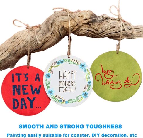 25 Pcs 4 Inch Wood Circles, Unfinished Wood Circles Round Disc Cutouts, 1/9 Inch Blank Round Wooden Circles for DIY Crafts, Painting, Staining, Coasters Making, Home Decorations in Kuwait