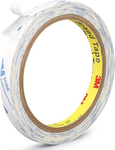 9448A Double Sided Tape for Scrapbook 0.39in x 33ft, Heavy Duty Double Sided Mounting Tape, Adhesive Sticky Tape for Scrapbooking Sticker, Picture Hanging Strips, Poster, LED Strips, Art Craft in Kuwait