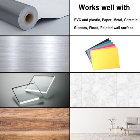 9448A Double Sided Tape for Scrapbook 0.39in x 33ft, Heavy Duty Double Sided Mounting Tape, Adhesive Sticky Tape for Scrapbooking Sticker, Picture Hanging Strips, Poster, LED Strips, Art Craft in Kuwait