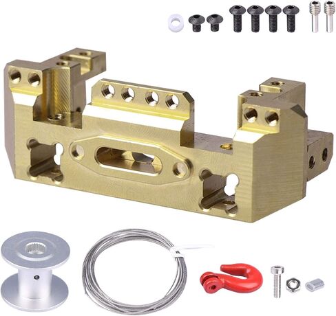 حامل سيرفو ممتص صدمات امامي من النحاس شديد التحمل TRX4 مع وصلة رافعة للمقطورة 1/10 تراكساس TRX-4 برونكو سبورت بليزر ديفندر in Kuwait
