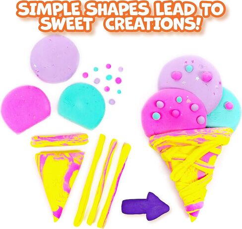 Made by Me Mixy Squish Rainbow by Horizon Group USA, Includes 6 oz. of Pre-Made Air Dry Clay, Sensory Play, 6 Colors, 4 Different Crunchy, Bumpy, Soft Textures, Dries Squishy & Smooth in Kuwait