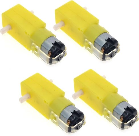 محرك ترس روبوت ذكي ثنائي العمود لمنصة اردوينو من اولاتوس OL-MOTOR-TT-4 DC BO - 4 قطع in Kuwait