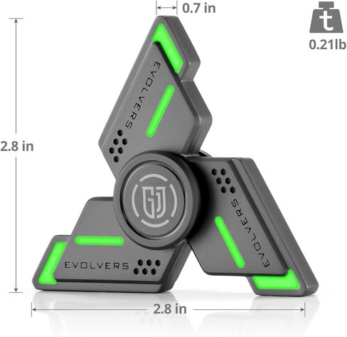 لعبة فيدجيت سبينر، لعبة فيدجيت سبينر معدنية تتوهج في الظلام، العاب فيدجيت لتخفيف التوتر، هدية للبالغين والاطفال in Kuwait