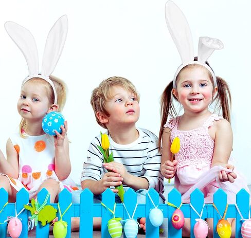 WILLBOND 6 Pieces Easter Plush Bunny Ears Cute Bunny Headband for All-age Costume Cosplay Party Halloween Christmas in Kuwait