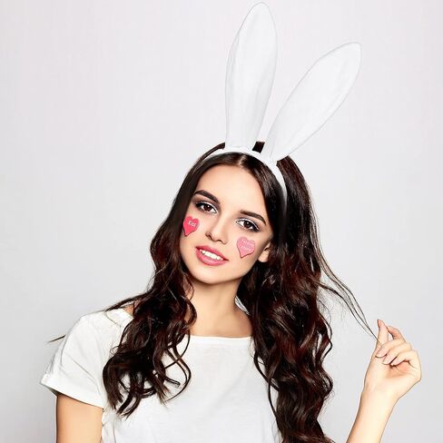 WILLBOND 6 Pieces Easter Plush Bunny Ears Cute Bunny Headband for All-age Costume Cosplay Party Halloween Christmas in Kuwait