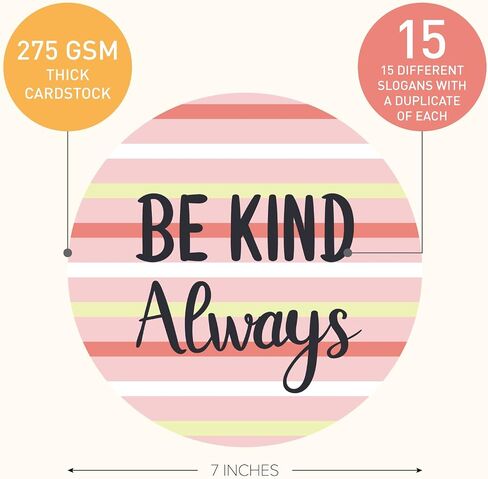 Sweetzer & Orange 30 Growth Mindset Geometric Positive Sayings Accents | Motivational Wall Art Inspirational Quote Cards with Geometric Designs for Classroom Decorations, Office, Nursery (7-Inch) in Kuwait