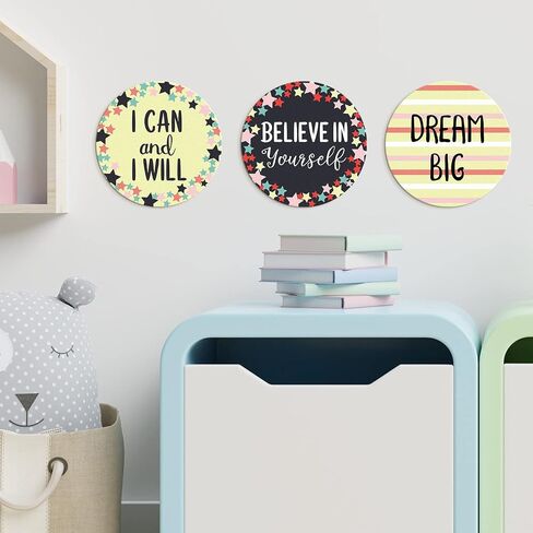 Sweetzer & Orange 30 Growth Mindset Geometric Positive Sayings Accents | Motivational Wall Art Inspirational Quote Cards with Geometric Designs for Classroom Decorations, Office, Nursery (7-Inch) in Kuwait
