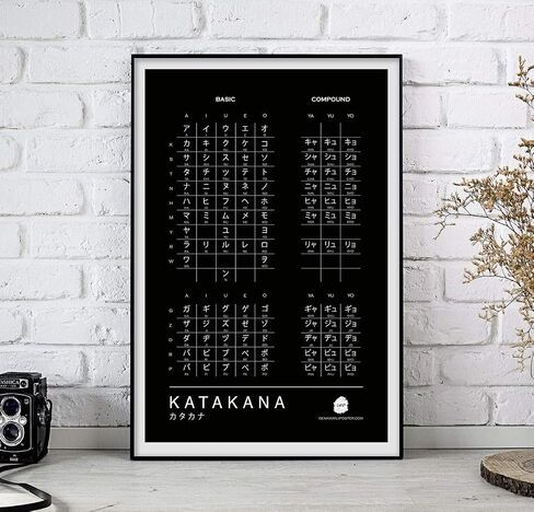 Genki Kanji Poster Hiragana and Katakana Charts for Japanese Learning (11"x17" Laminated Prints, Unframed) (Hiragana + Katakana Combo Pack) in Saudi Arabia