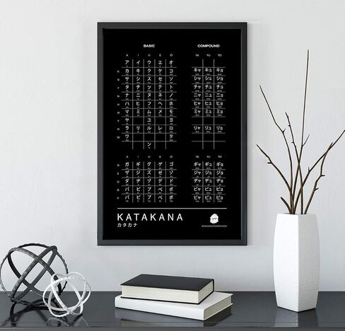 Genki Kanji Poster Hiragana and Katakana Charts for Japanese Learning (11"x17" Laminated Prints, Unframed) (Hiragana + Katakana Combo Pack) in Saudi Arabia