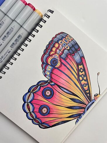 Copic Sketch، أقلام تحديد تعتمد على الكحول، مجموعة مكونة من 72 قطعة D & قلم تحديد الكحول Sketch 5 ألوان + مجموعة SP متعددة الخطوط، رسم رمادي in Kuwait