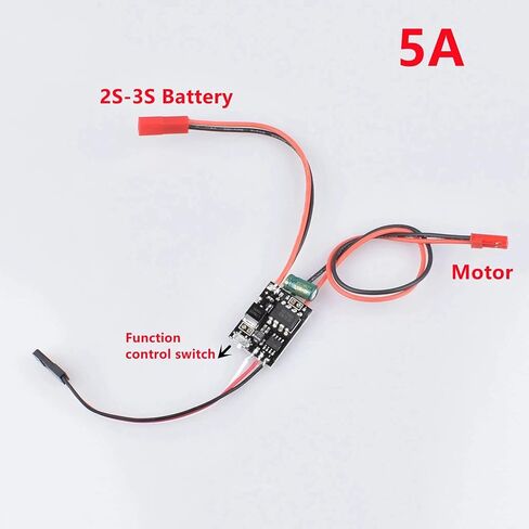 KINGMODEL 2pcs Bidirectional 5A ESC 2S-3S Brushed ESC Forward/Backward Speed Controller for RC Cars/Boats Spare Parts in Kuwait
