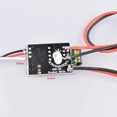 KINGMODEL 2pcs Bidirectional 5A ESC 2S-3S Brushed ESC Forward/Backward Speed Controller for RC Cars/Boats Spare Parts in Kuwait