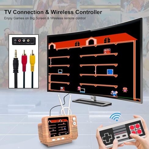 ألعاب إلكترونية لوحدة تحكم الألعاب الرجعية مع 308 ألعاب توصيل وتشغيل، ألعاب إلكترونية صغيرة محمولة باليد، ألعاب سفر 3.0 بوصة، هدايا للأولاد والبنات (أحمر) in Kuwait