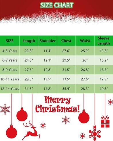 فستان أزياء Oumbivil Kids Elf للفتيات أزياء عيد الميلاد سانتا هيلبر مع نظارات قبعة قزم وجوارب عالية مخططة in Kuwait