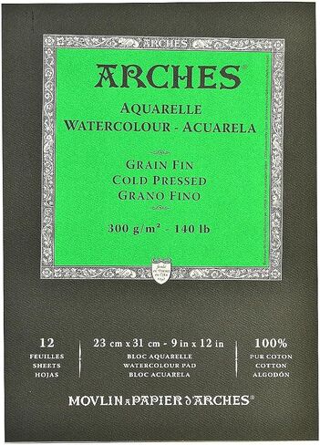 Arches Watercolor Pad 9 in. x 12 in. cold pressed 140 lb. [PACK OF 2 ] in Saudi Arabia