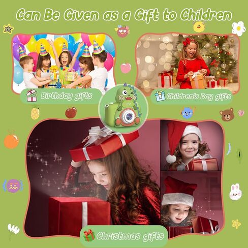 Ceryfus Kids Digital Camera Toy Suitable for Boys Aged 3-8 Girls Boys Kids Gifts, Portable Child Digital Video Camera with Silicone Cover for Boys Toddler Christmas Birthdays in Saudi Arabia