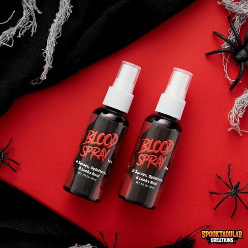 Spooktacular Creations 2 Packs of 2 oz Halloween Vampire Blood Spray Fake Blood Stage Blood for Halloween Costume, Zombie, Vampire and Monster Makeup & Dress Up in Saudi Arabia