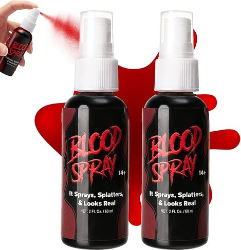 Spooktacular Creations 2 Packs of 2 oz Halloween Vampire Blood Spray Fake Blood Stage Blood for Halloween Costume, Zombie, Vampire and Monster Makeup & Dress Up in Saudi Arabia