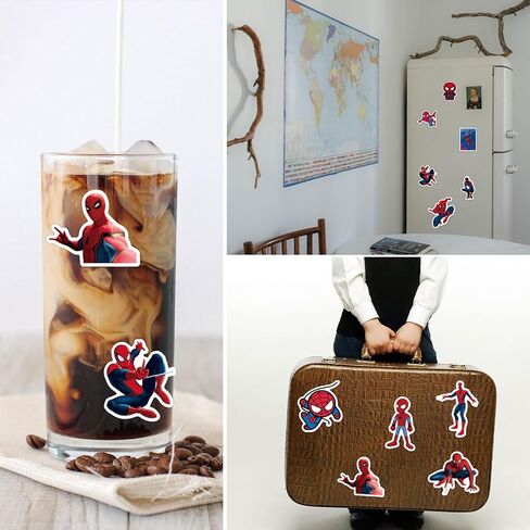 50 قطعة من ملصقات العنكبوت الرائعة ملصقات الأفلام المقاومة للماء من الفينيل للأطفال والمراهقين والكبار وزجاجة مياه ولوح التزلج in Kuwait