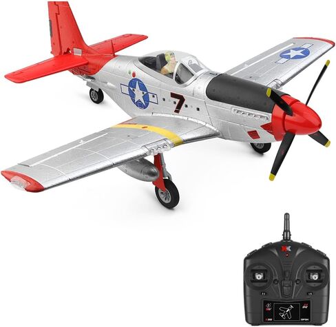 GoolRC RC Plane, WLtoys XK A280 RC Airplane, 2.4GHz 4 Channel Brushless Remote Control Airplane, RC Aircraft Fighter with 6-Axis Gyro, 3D/6G Mode and LED Searchlight, Easy to Fly for Adults in Saudi Arabia
