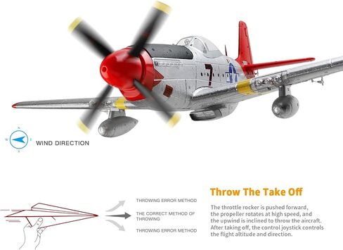 GoolRC RC Plane, WLtoys XK A280 RC Airplane, 2.4GHz 4 Channel Brushless Remote Control Airplane, RC Aircraft Fighter with 6-Axis Gyro, 3D/6G Mode and LED Searchlight, Easy to Fly for Adults in Saudi Arabia