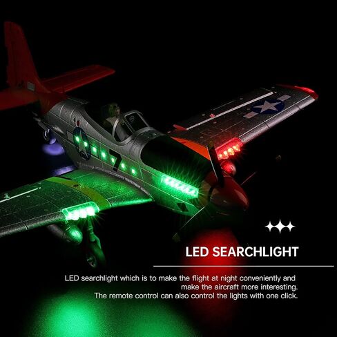 GoolRC RC Plane, WLtoys XK A280 RC Airplane, 2.4GHz 4 Channel Brushless Remote Control Airplane, RC Aircraft Fighter with 6-Axis Gyro, 3D/6G Mode and LED Searchlight, Easy to Fly for Adults in Saudi Arabia