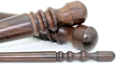 ARTCXC 2x14CM Leather Craft Tapered Edge Slicker Solid Ebony Wood Leather Burnishing Tool for Burnishing Leather Projects Craft in Kuwait