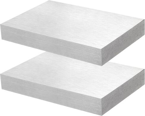 PINGEUI 2 PCS 6 x 4 x 3/4 Inch Steel Bench Block, Wire Hardening and Wire Wrapping Tool, Metal Bench Block for Jewelry Making, Stamping, Hammering, Flattening in Saudi Arabia