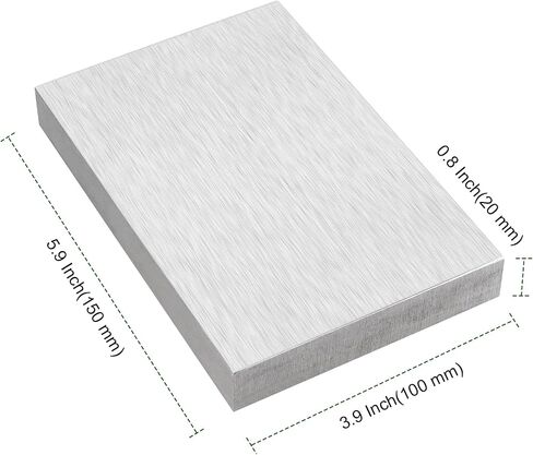 PINGEUI 2 PCS 6 x 4 x 3/4 Inch Steel Bench Block, Wire Hardening and Wire Wrapping Tool, Metal Bench Block for Jewelry Making, Stamping, Hammering, Flattening in Saudi Arabia