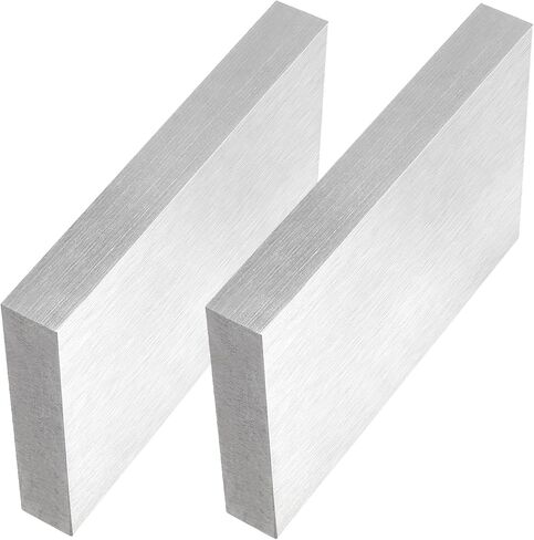 PINGEUI 2 PCS 6 x 4 x 3/4 Inch Steel Bench Block, Wire Hardening and Wire Wrapping Tool, Metal Bench Block for Jewelry Making, Stamping, Hammering, Flattening in Saudi Arabia