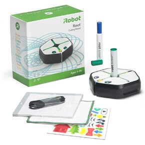 Root rt1 iRobot Coding Robot: لعبة STEM/STEAM قابلة للبرمجة، اللعب الإبداعي من خلال الفن والموسيقى والرموز، تنشيط الصوت + iRobot® Root™ Adventure Pack: البرمجة في الفضاء الخارجي المتوافقة مع Root® rt0 & rt1 in Kuwait