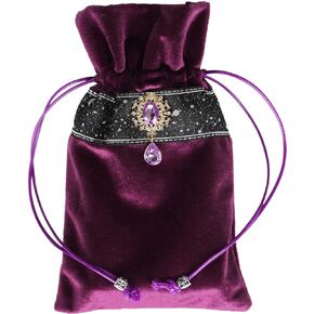 Milky Way Galaxy Tarot Cards Fabric Bag - 5 x 8 Inch Jewelry & Dice Pouch, Dungeons and Dragons Accessories, Runes & Jewelry Travel & Gift Bag (Green)