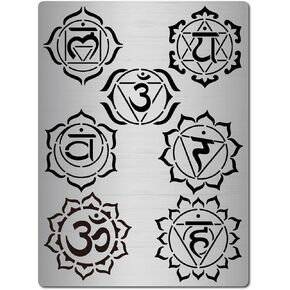 GORGECRAFT Metal Celtic Triquetra Knot Stencil Viking Symbol Wicca Reusable Stencils Templates for Painting on Wood Wall Canvas Furniture, Wood Burning, Pyrography Engraving