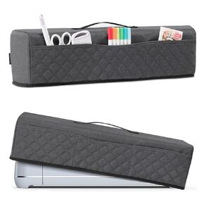 غطاء غبار BAGSPRITE متوافق مع Cricut Maker، Maker 3، Explore Air 2، Explore 3، غطاء Cricut مع 3 جيوب لملحقات Cricut (رمادي) in Kuwait