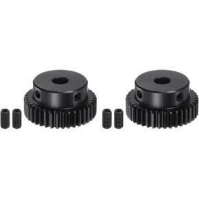 HARFINGTON 2 قطعة ترس حفز 8 مم ترس ترس 38T Mod 1 45# ترس محرك فولاذي لملحقات قطع غيار السيارات RC مطحنة كهربائية علبة التروس تخفيض تروس التروس