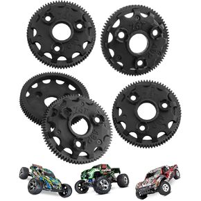 RC 48P 76T Spur Gear Upgrades Part for 1/10 Slash Stampede Rustler Bandit 2WD VXL XL-5,5PCS 76T Spur Gear Hops Up,Replace #4676