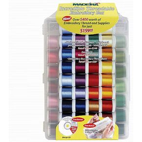 Madeira Incredible Threadable Embroidery Box 80 Rayon Smart Spools 20928082 in Kuwait